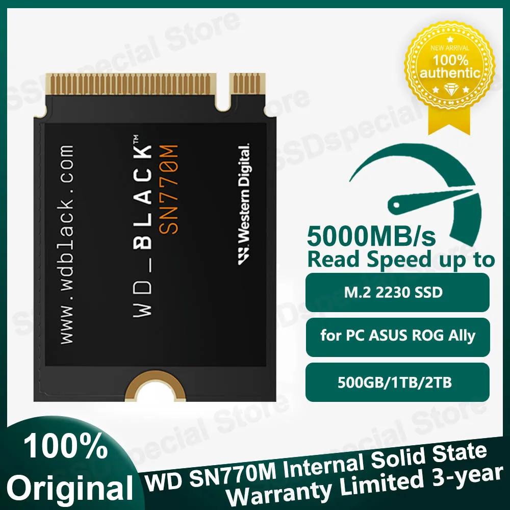   WD_BLACK SN770M M.2 2230, 500GB, 1TB, 2TB NVMe, ִ 5000 MB/s SSD,  ָ Ʈ TLC 3D NAND,  ũ
